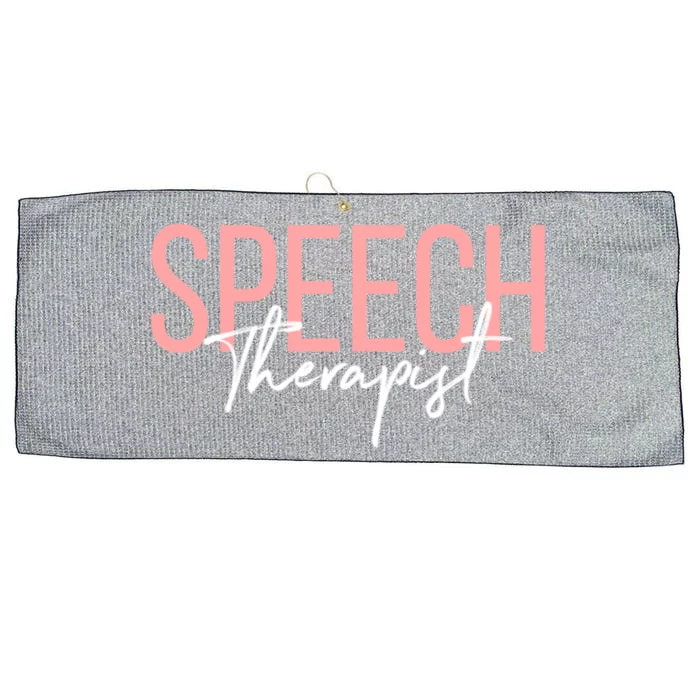 Speech Therapist Slp Teacher Speech Therapy Meaningful Gift Large Microfiber Waffle Golf Towel