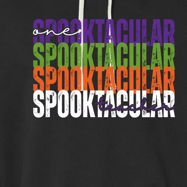 Sppoktacular Teacher Garment-Dyed Fleece Hoodie