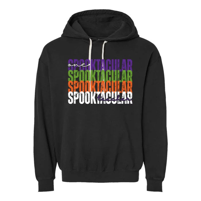 Sppoktacular Teacher Garment-Dyed Fleece Hoodie