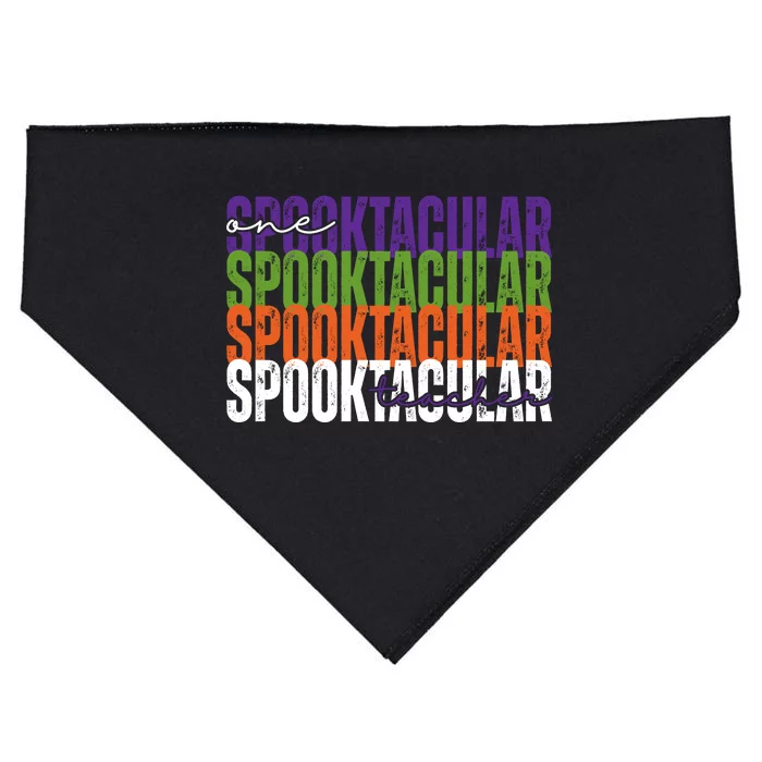 Sppoktacular Teacher USA-Made Doggie Bandana