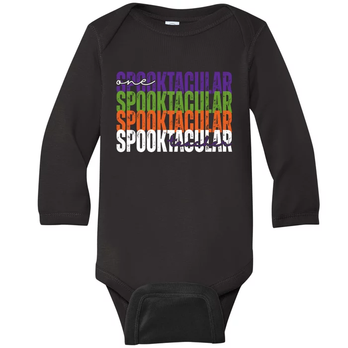 Sppoktacular Teacher Baby Long Sleeve Bodysuit