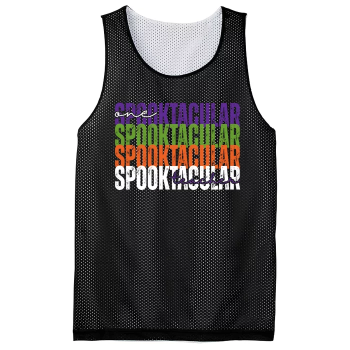 Sppoktacular Teacher Mesh Reversible Basketball Jersey Tank