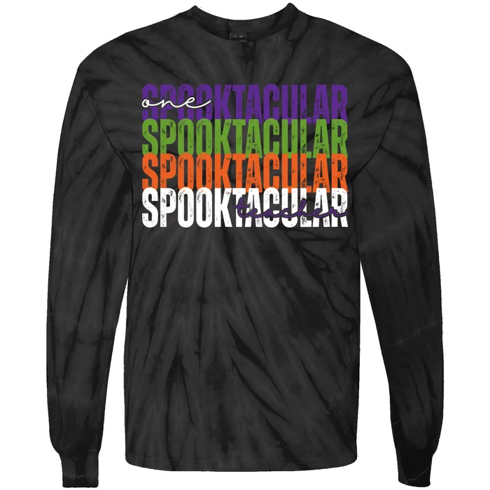 Sppoktacular Teacher Tie-Dye Long Sleeve Shirt