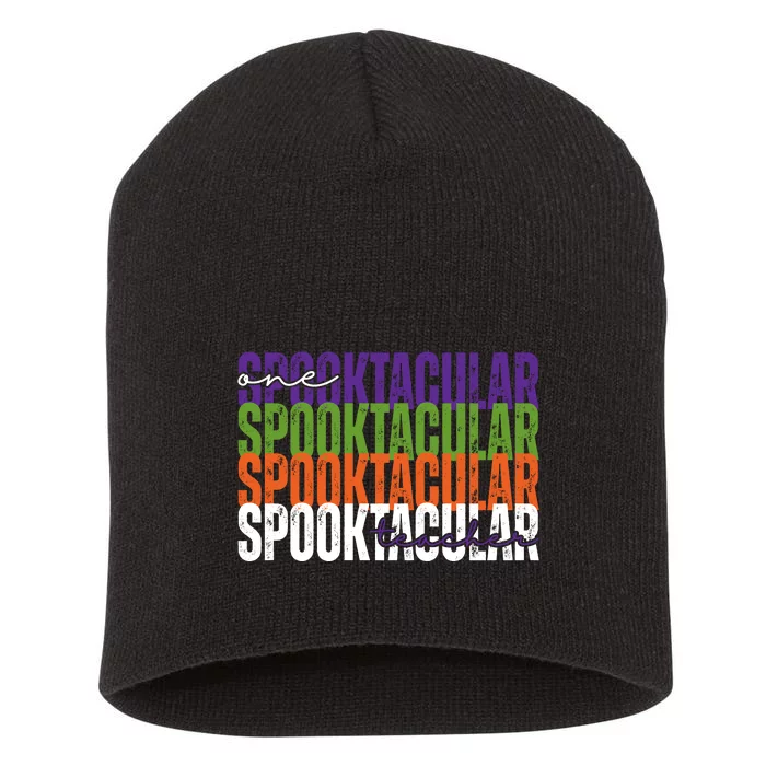 Sppoktacular Teacher Short Acrylic Beanie