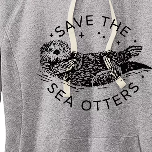 Save The Sea Otters Women's Fleece Hoodie