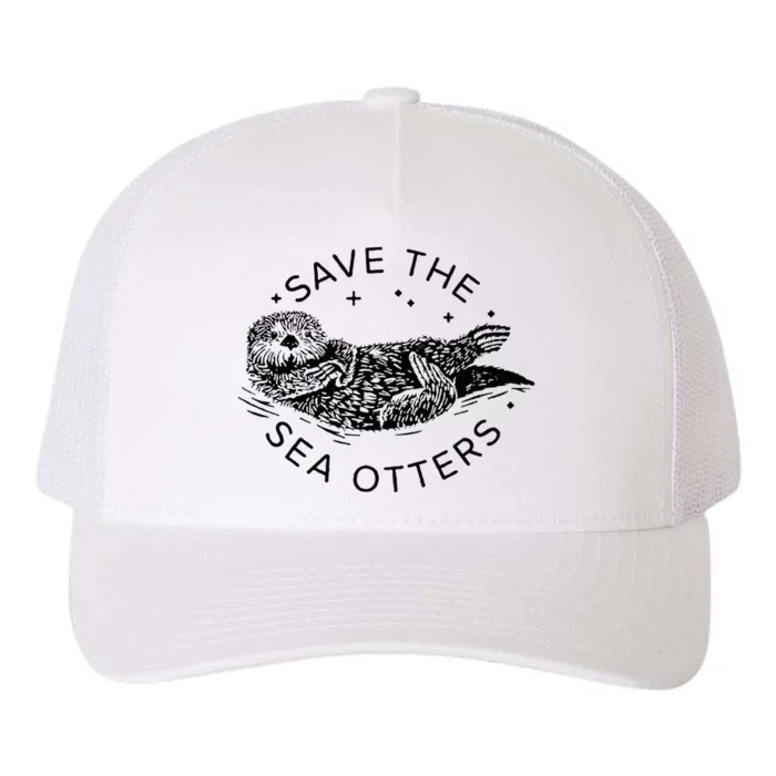 Save The Sea Otters Yupoong Adult 5-Panel Trucker Hat