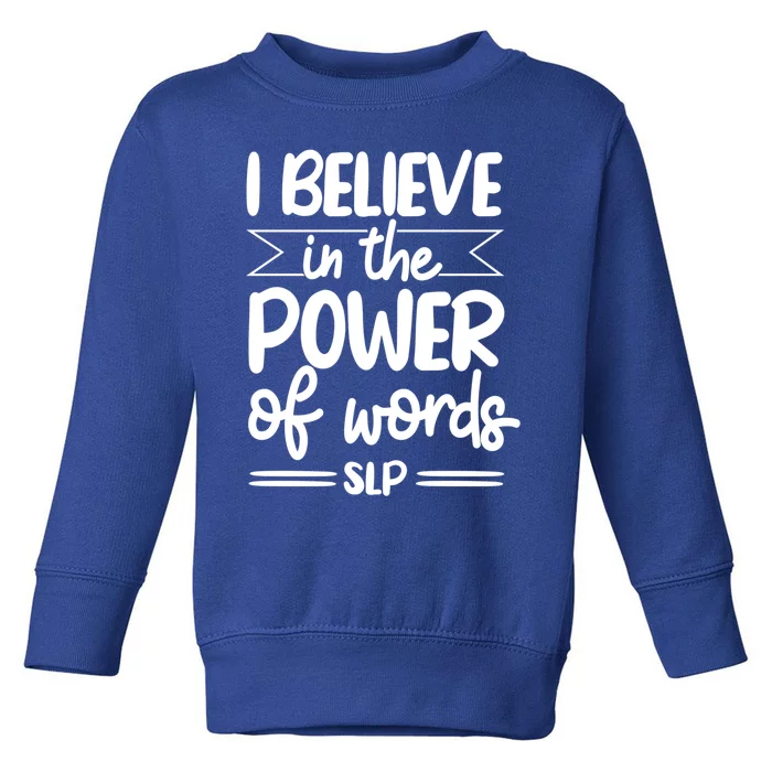 Speech Therapist Speechgiftlanguage Pathologist Slp Pathology Cool Gift Toddler Sweatshirt