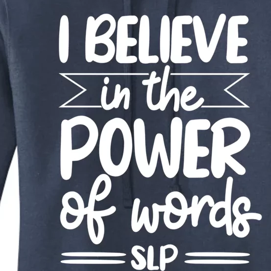 Speech Therapist Speechgiftlanguage Pathologist Slp Pathology Cool Gift Women's Pullover Hoodie