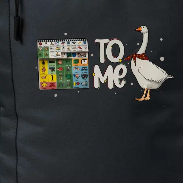 Speech Therapy Slp Christmas To Me Funny Duck Daily Commute Backpack