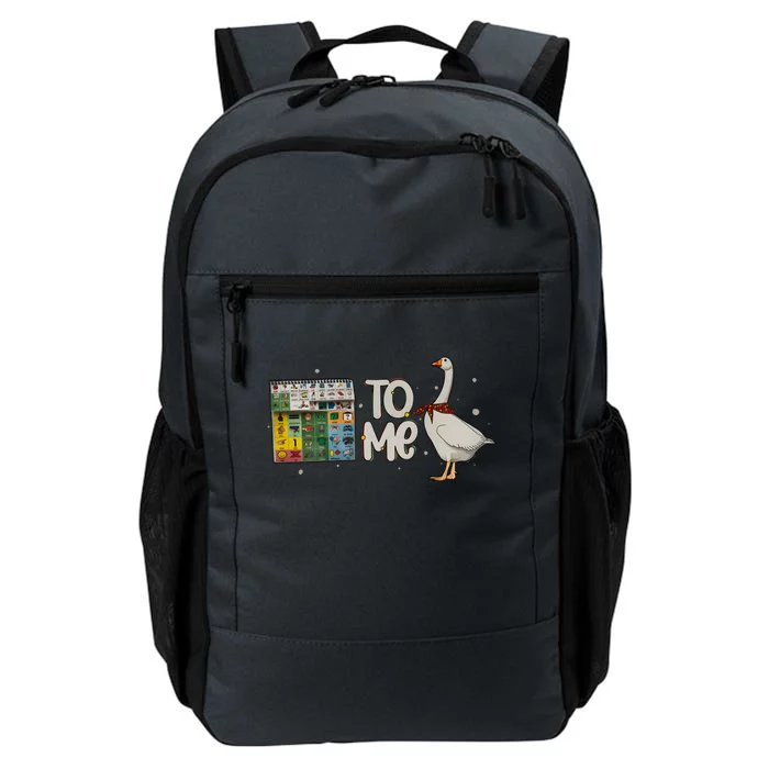 Speech Therapy Slp Christmas To Me Funny Duck Daily Commute Backpack