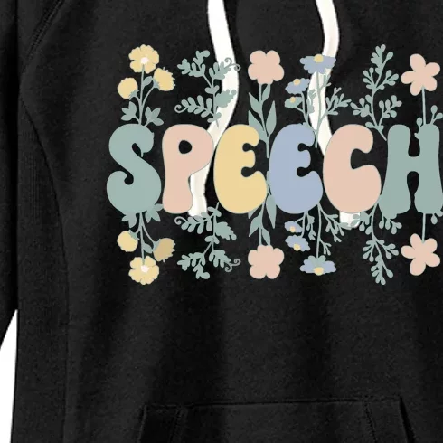 Speech Therapists Speech Language Pathologist SLP Women's Fleece Hoodie