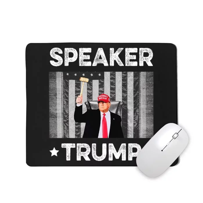 Speaker Trump | Speaker Of The House America Flag Pro Trump Mousepad