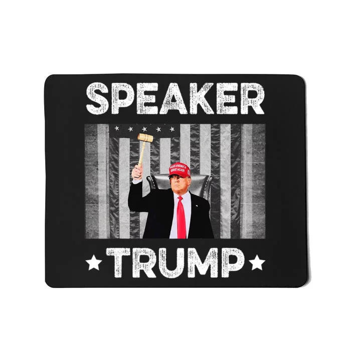 Speaker Trump | Speaker Of The House America Flag Pro Trump Mousepad