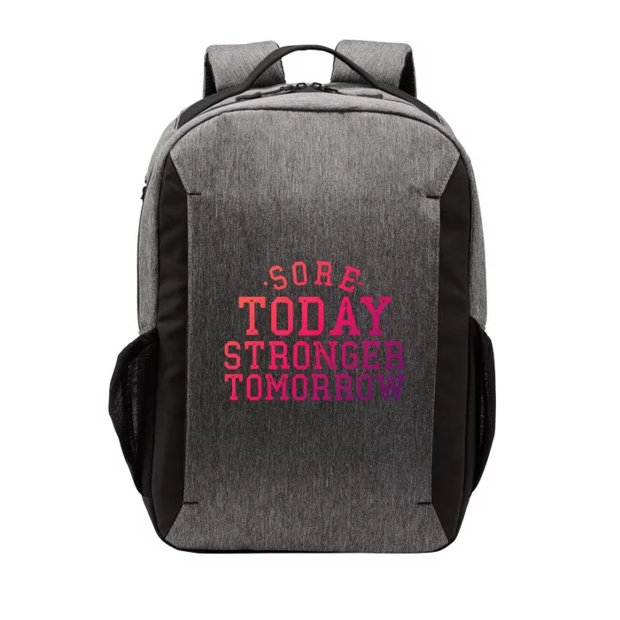 Sore Today Stronger Tomorrow Funny Workout Gym Exercise Gift Vector Backpack