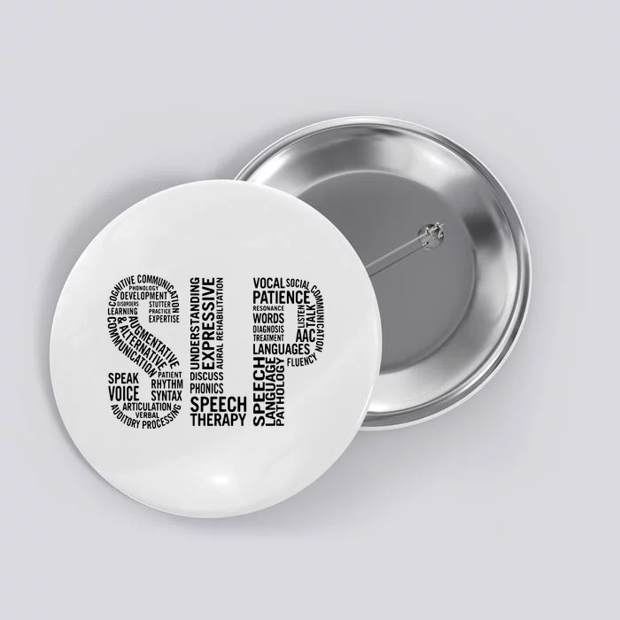 Speech Therapy Speech Language Pathology Month Button