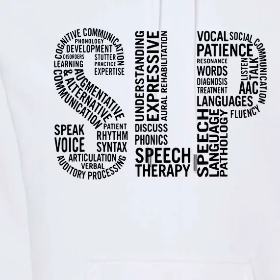 Speech Therapy Speech Language Pathology Month Premium Hoodie