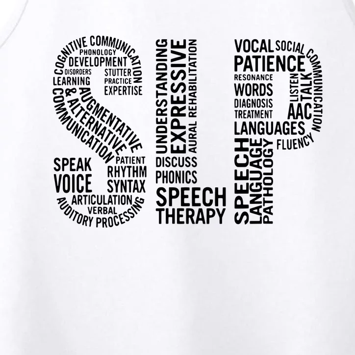 Speech Therapy Speech Language Pathology Month Performance Tank