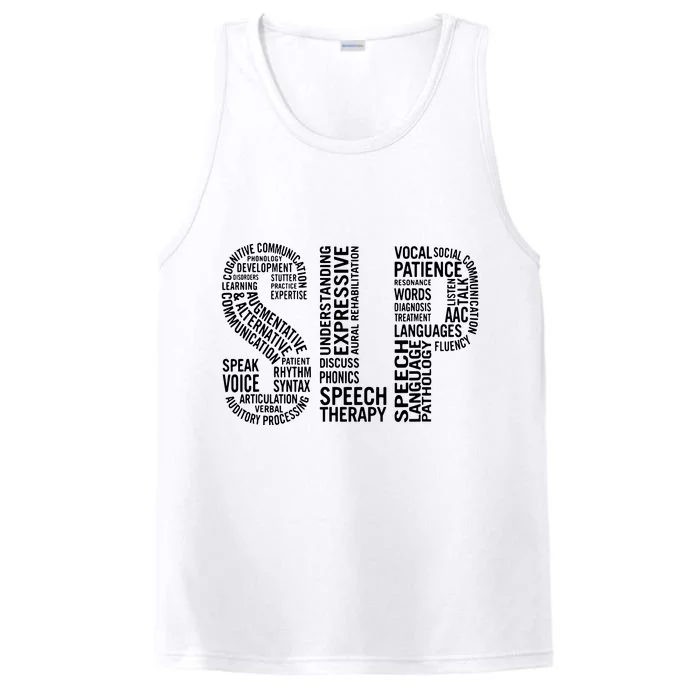 Speech Therapy Speech Language Pathology Month Performance Tank