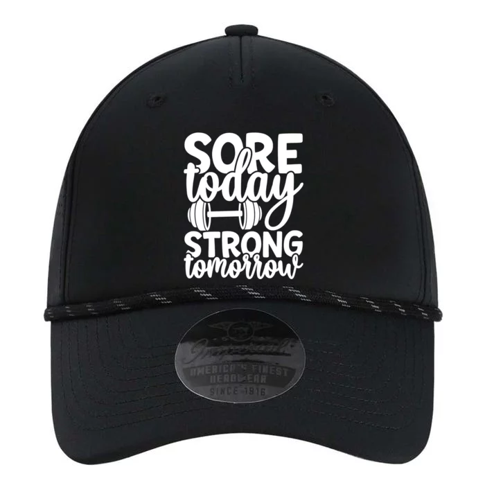 Sore Today Strong Tomorrow Gym Workout Motivational Gift Performance The Dyno Cap