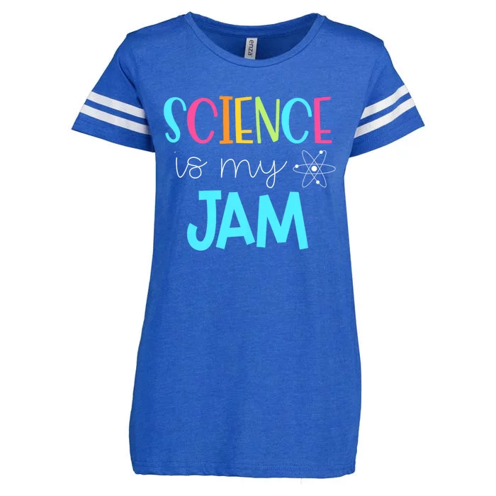 Science Teacher Science Is My Jam Enza Ladies Jersey Football T-Shirt