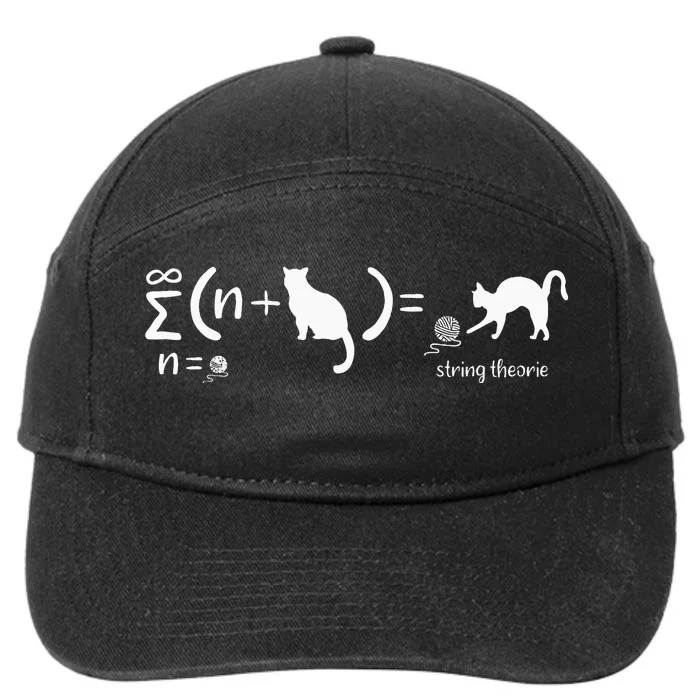 String Theory Science Nerd Physics SchrodingerS Cat 7-Panel Snapback Hat