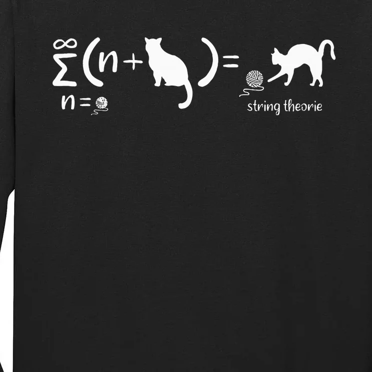 String Theory Science Nerd Physics SchrodingerS Cat Tall Long Sleeve T-Shirt