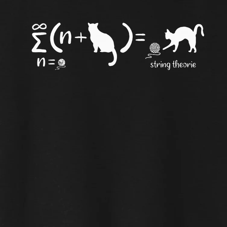 String Theory Science Nerd Physics SchrodingerS Cat Women's Crop Top Tee