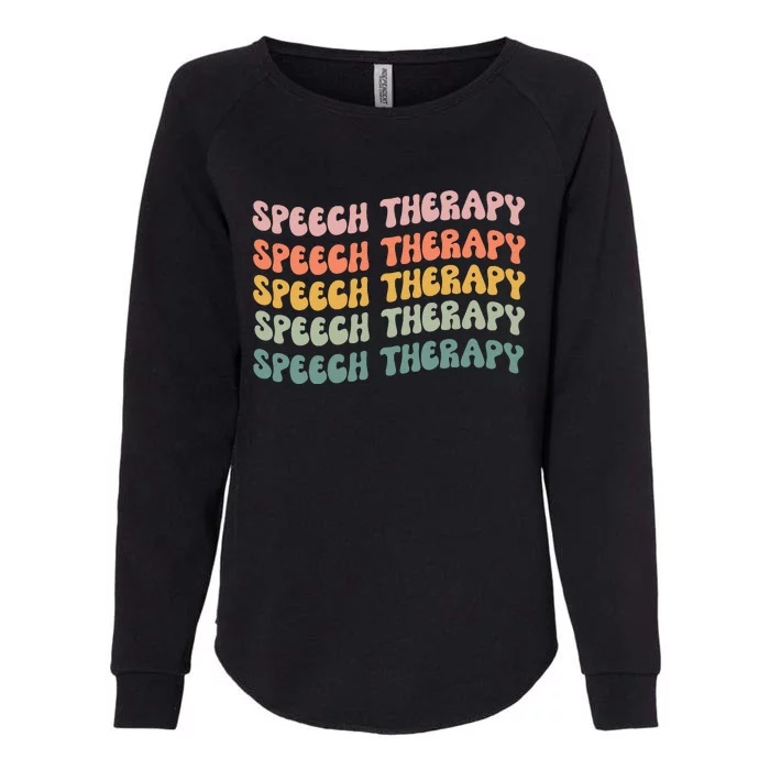 Speech Therapy Speech Language Pathologist SLP Team Women Womens California Wash Sweatshirt