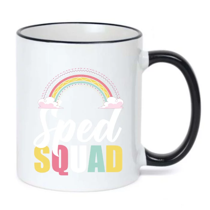 Sped Teacher Sped Squad Rainbow Special Education Teacher Gift Black Color Changing Mug