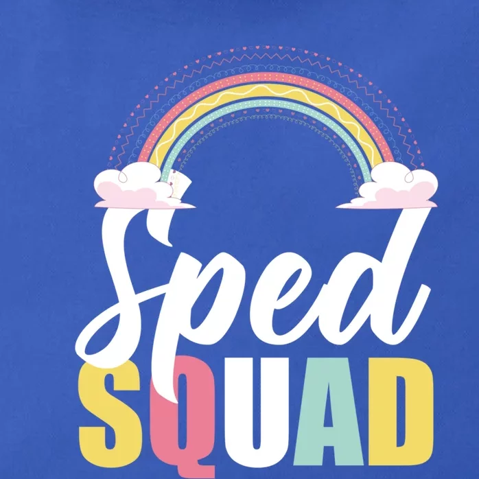 Sped Teacher Sped Squad Rainbow Special Education Teacher Gift Zip Tote Bag