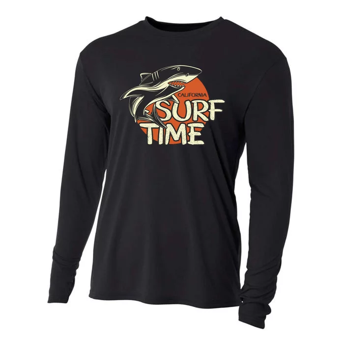 Surf Time Shark Cooling Performance Long Sleeve Crew