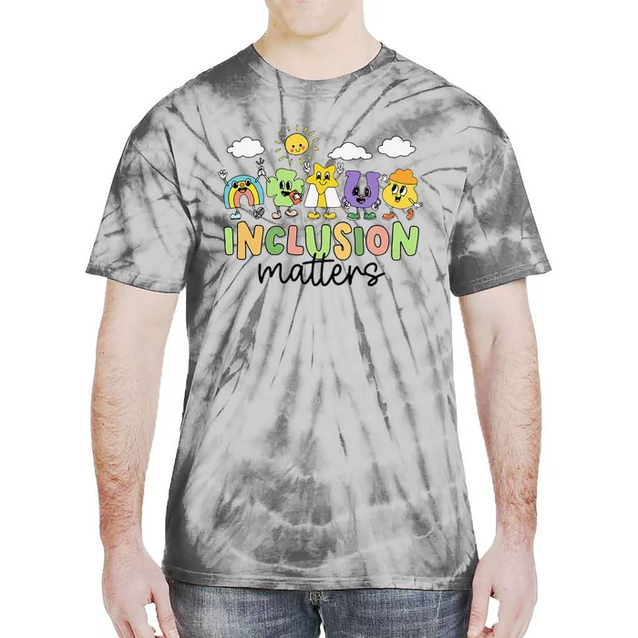 Sped Teacher St Patricks Day Inclusion Matter Neurodiversity Tie-Dye T-Shirt