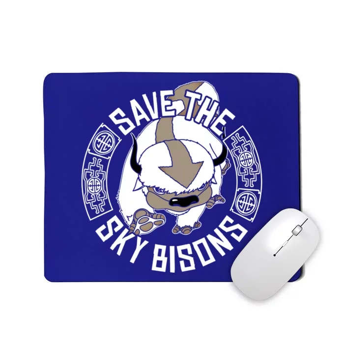 Save The Sky Bisons With Bison Head Gift Mousepad