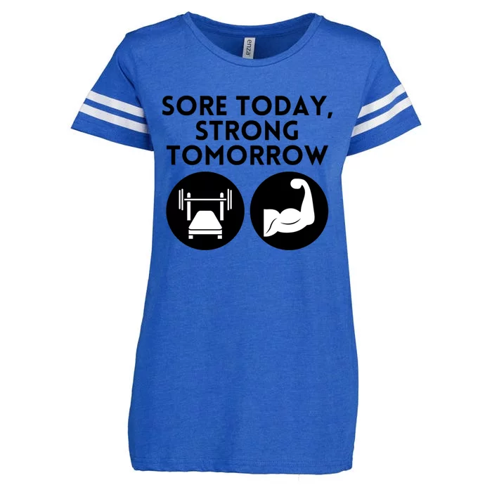 Sore Today Strong Tomorrow Motivational Design Gift Enza Ladies Jersey Football T-Shirt