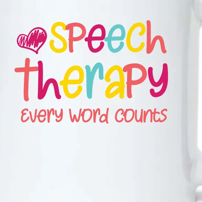 Speech Therapy Speech Language Pathologist Outfit SLP Gift Black Color Changing Mug