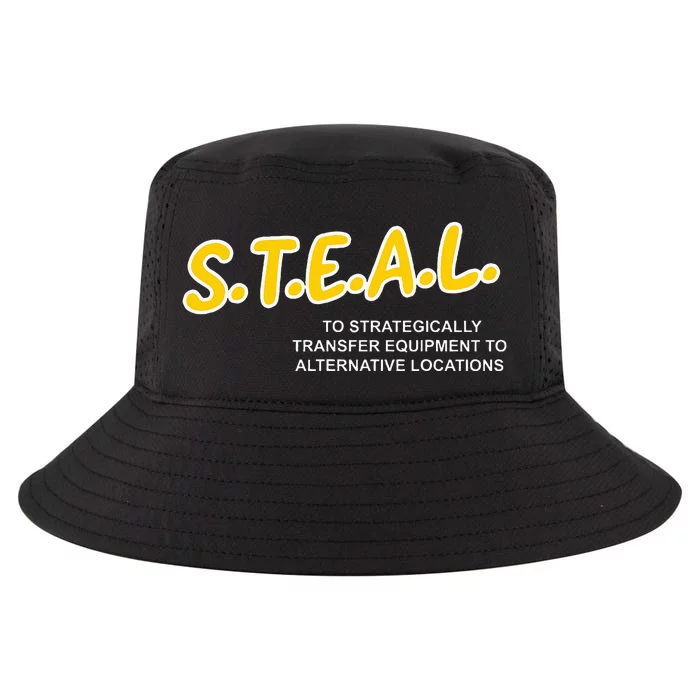 Steal To Strategically Transfer Equipment To Locations Cool Comfort Performance Bucket Hat