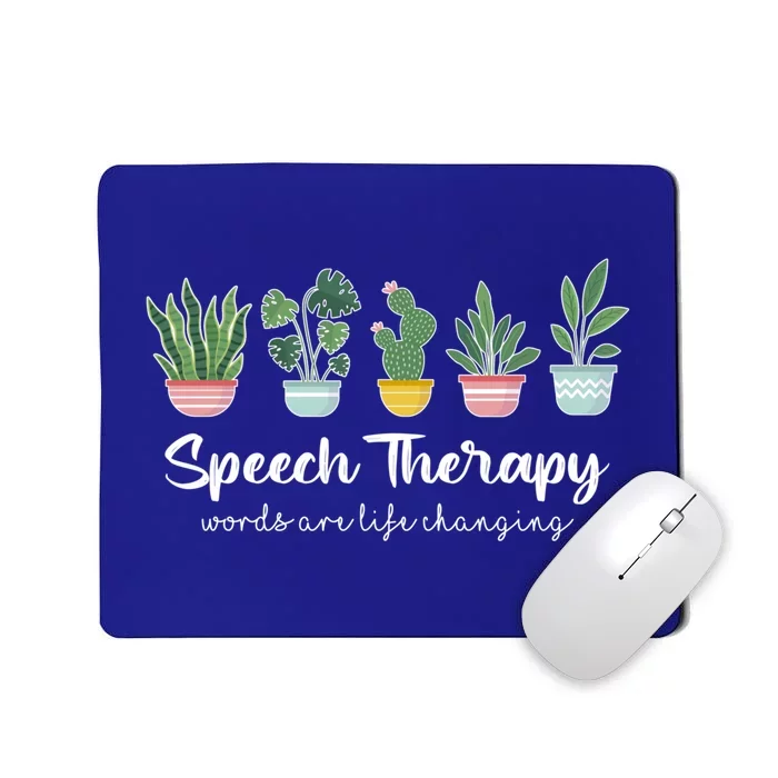 Speech Therapy Slp Speech Language Pathology Cute Plant Cute Gift Mousepad