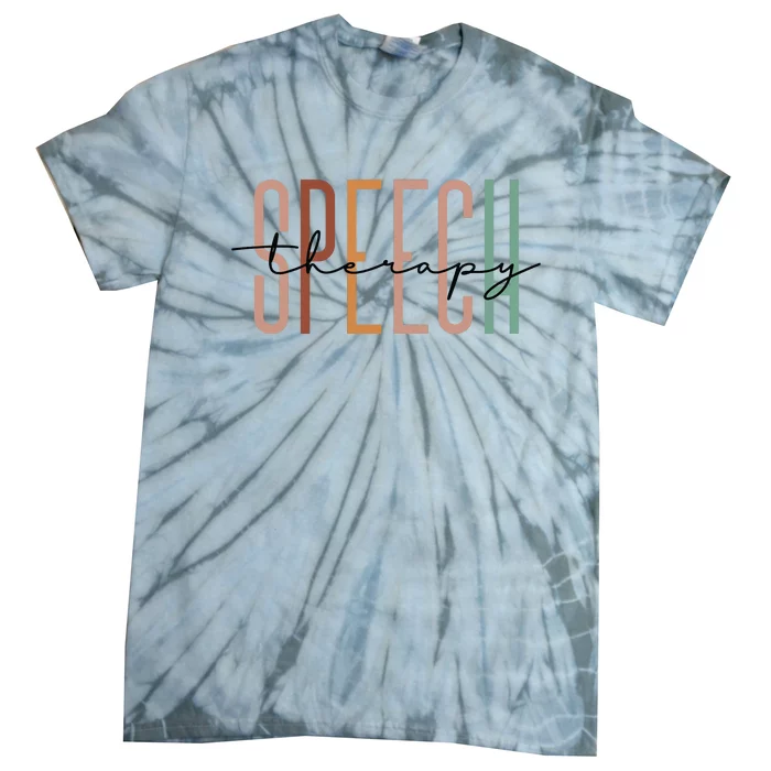 Speech Therapy Speech Language Pathologist Therapist Tie-Dye T-Shirt