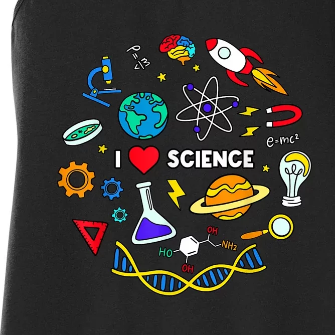 Science Tshirt, Science Lover Shirt, I Love Science Women's Racerback Tank