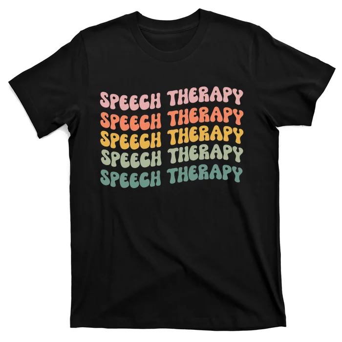 Speech Therapy Speech Language Pathologist SLP Team Women T-Shirt