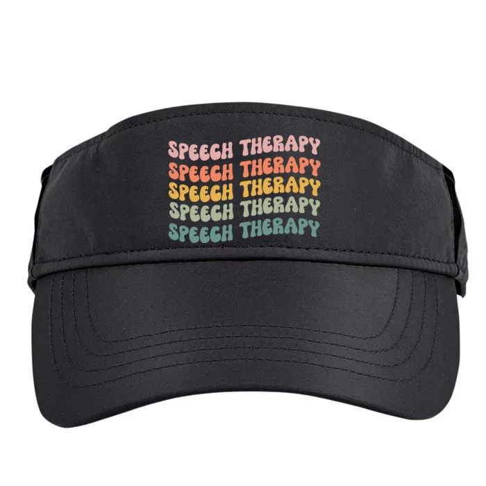 Speech Therapy Speech Language Pathologist SLP Team Women Adult Drive Performance Visor