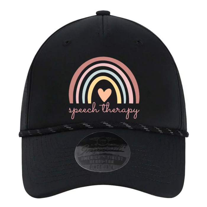 Speech Therapy Speech Language Pathologist Slp Boho Rainbow Gift Performance The Dyno Cap