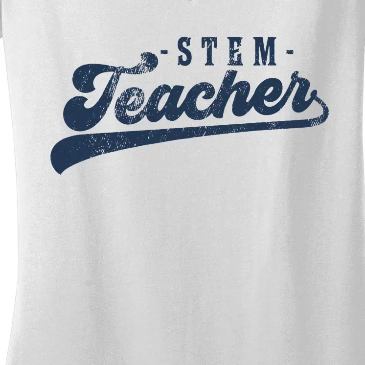 Stem Teacher Women's V-Neck T-Shirt