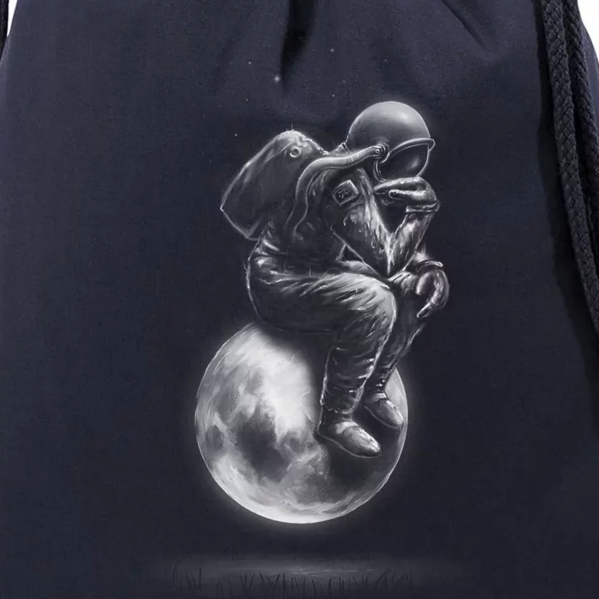 Space Thinker Drawstring Bag