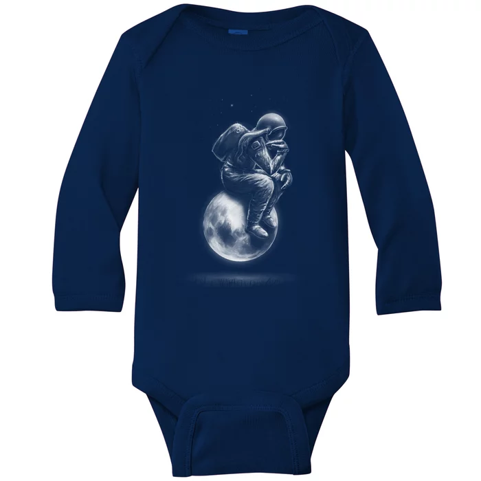 Space Thinker Baby Long Sleeve Bodysuit