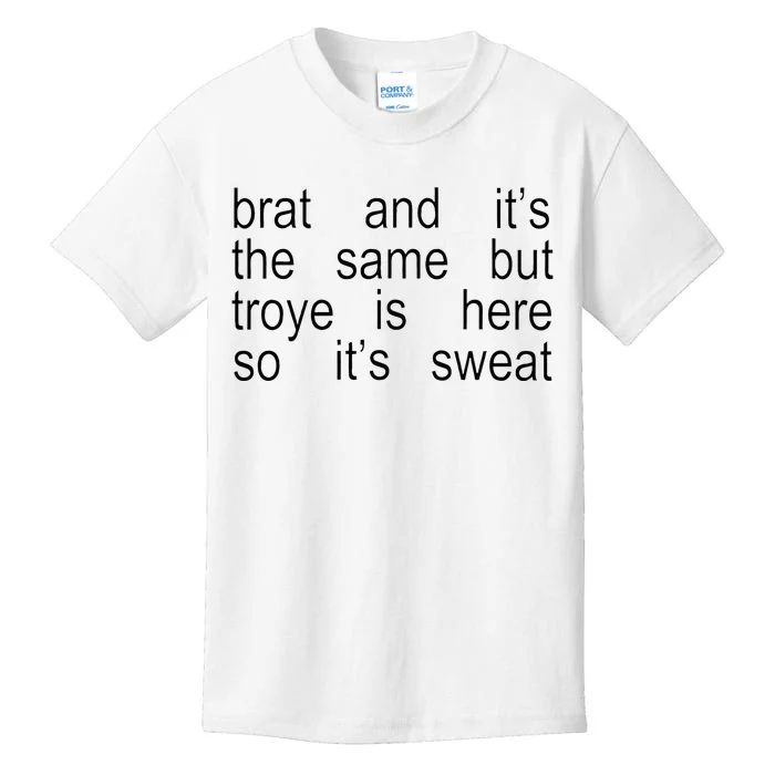 Sweat T.O.U.R Sweat Brat Green Kids T-Shirt