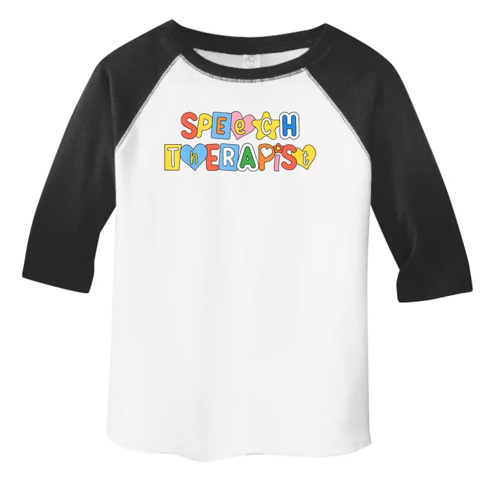 Speech Therapy Speech Language Pathologist Therapist SLP Toddler Fine Jersey T-Shirt