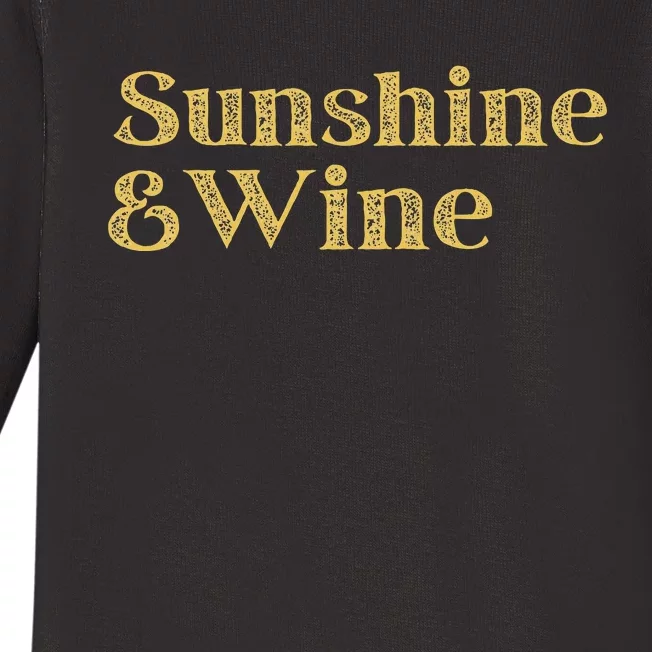 Summer Treats Sunshine And Wine Blend Of Relax And Fun Baby Long Sleeve Bodysuit