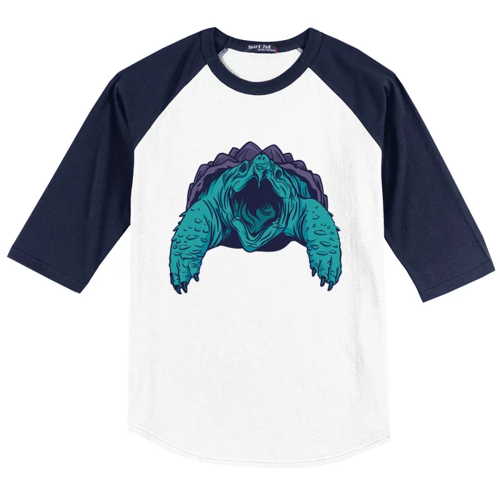 Snapping Turtle Baseball Sleeve Shirt