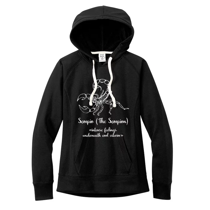 Scorpio The Scorpion Astrology Zodiac Sign Funny Facts Gift Women's Fleece Hoodie